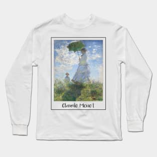 Claude Monet Woman with a Parasol Long Sleeve T-Shirt